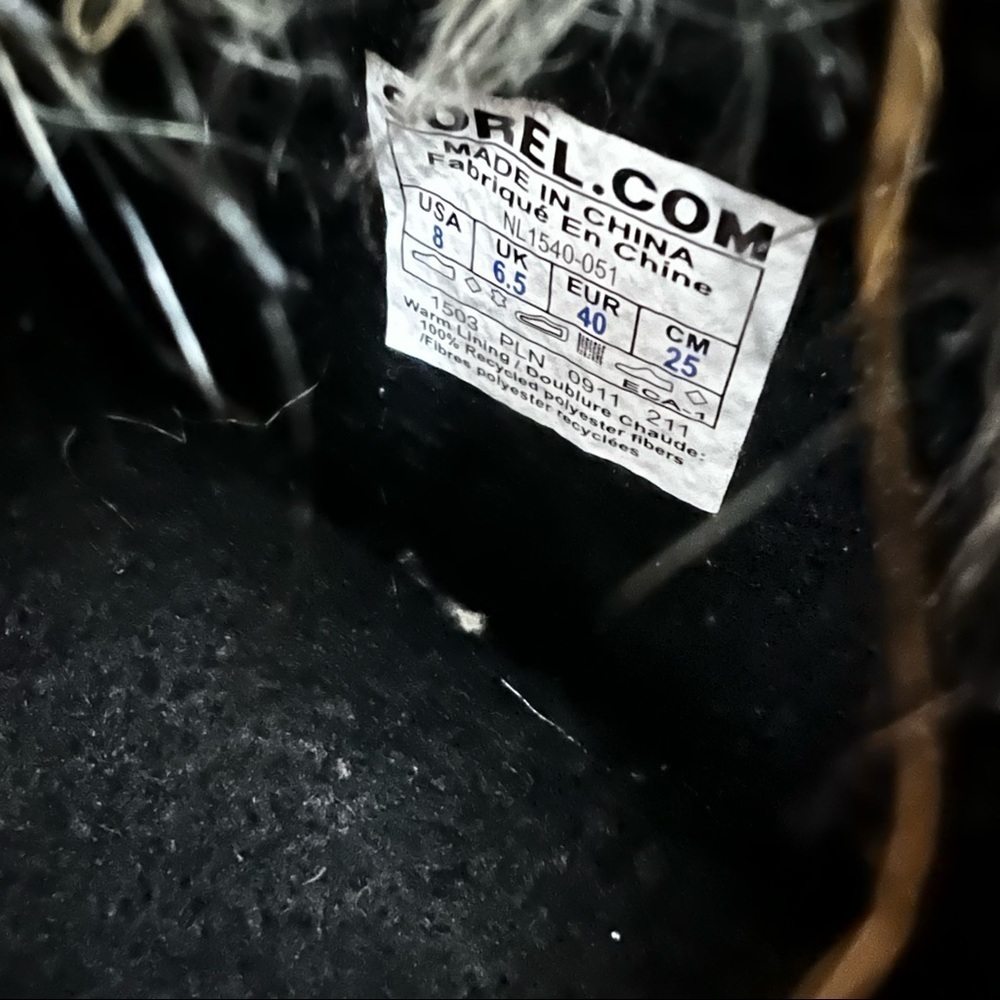 Sorel Joan of Arctic Suede Mid-Calf Brown Lace-Up Boots Size:8 🥾 - Picture 8 of 11